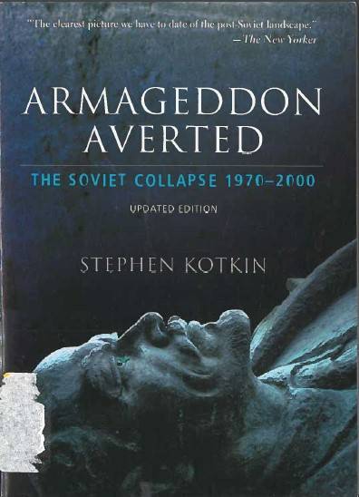 book titled Armageddon Averted: The Soviet Collapse 1970-2000